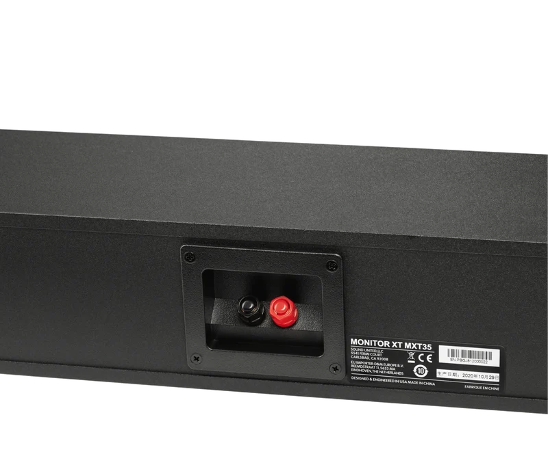 Polk Audio Monitor XT35 High-Resolution Slim Center Channel Single Speaker (Black)