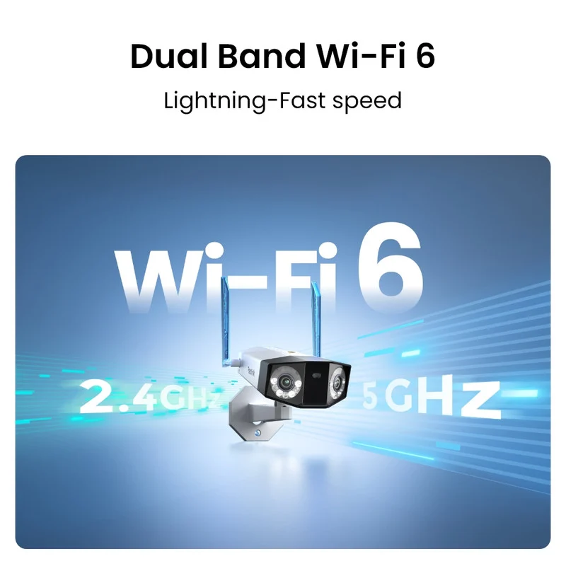Reolink 16MP Duo 3 WiFi Security Camera Outdoor Dual Lens 180 Degree Dual-Band WiFi 6