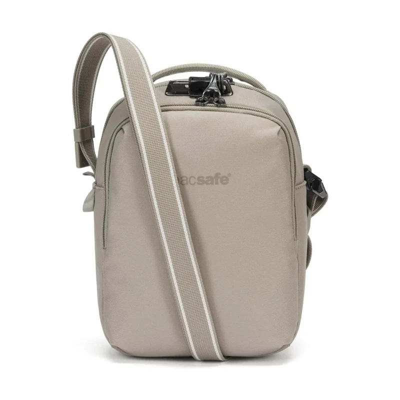 Pacsafe V Companion Anti-Theft Crossbody Bag RFID Tablet Fit Beige