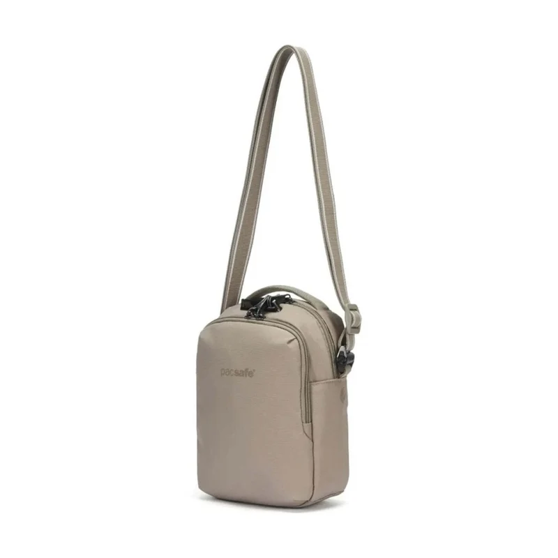 Pacsafe V Companion Anti-Theft Crossbody Bag RFID Tablet Fit Beige