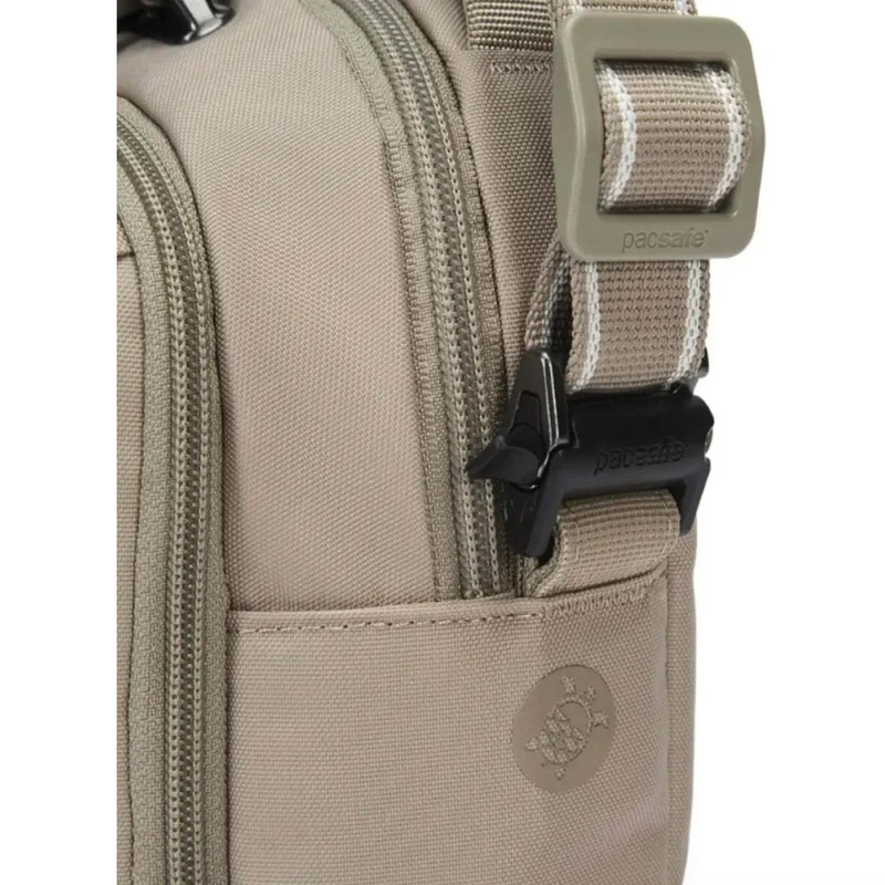Pacsafe V Companion Anti-Theft Crossbody Bag RFID Tablet Fit Beige