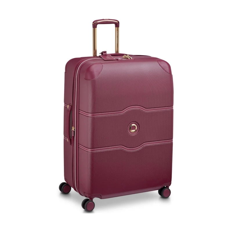 Delsey Chatelet Air 2.0 Checked-In Luggage Suitcase W/ TSA Lock Burgundy 76 cm
