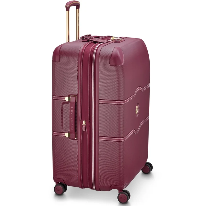 Delsey Chatelet Air 2.0 Checked-In Luggage Suitcase W/ TSA Lock Burgundy 76 cm