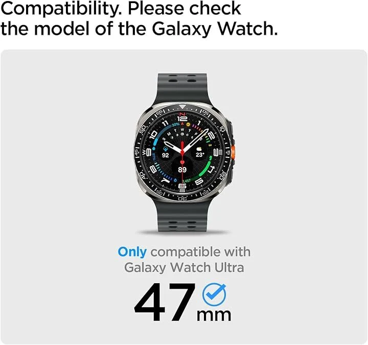 Spigen Galaxy Watch Ultra 2 47mm 2026 / Ultra 2025 2024 Lite Fit Watch Band (Black)