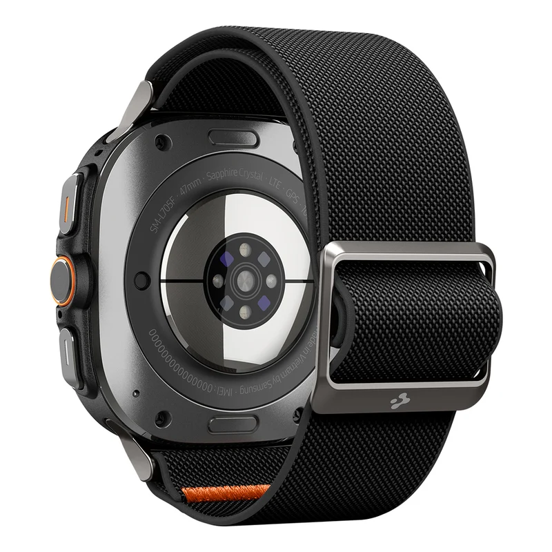 Spigen Galaxy Watch Ultra 2 47mm 2026 / Ultra 2025 2024 Lite Fit Watch Band (Black)