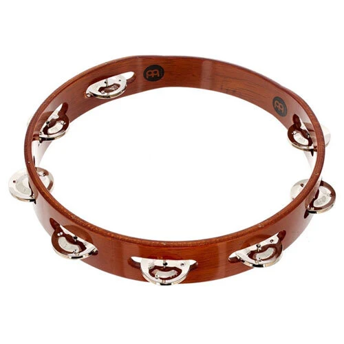 Meinl Percussion 1-Row Steel Jingles Tambourine - Brown