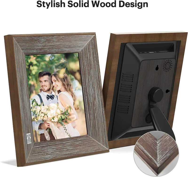KODAK RCF-8013W 8" Classic Digital Photo Frame 16GB Wi-Fi (Grey Wood)