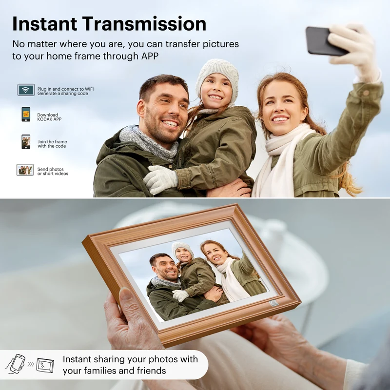 Kodak Classic Digital Photo Frame 14.1 inches Full HD Touchscreen and 32GB