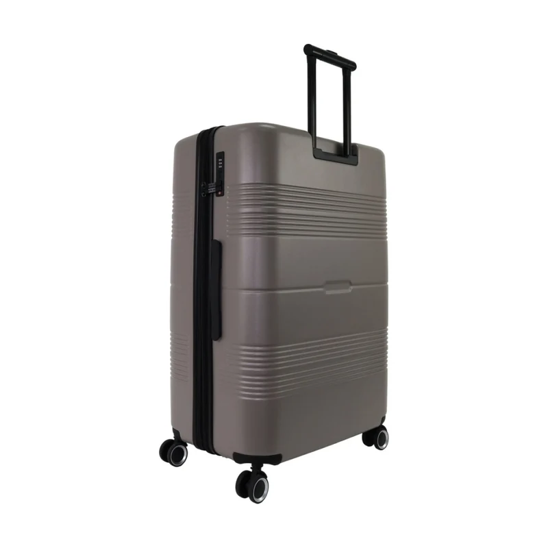 Pierre Cardin Medium 113L Travel Hard Shell Case Travel Luggage (Taupe)