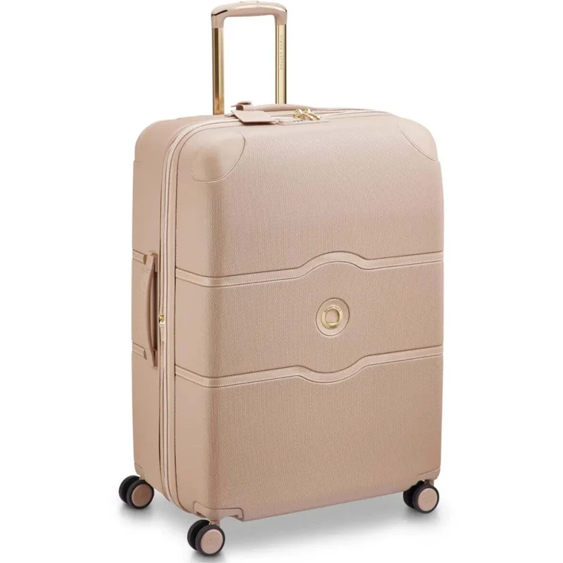Delsey Luggage Chatelet Air 2.0 4-Wheel Suitcase Beige Rose/Gold 76cm