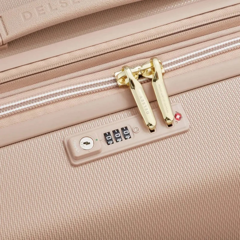 Delsey Luggage Chatelet Air 2.0 4-Wheel Suitcase Beige Rose/Gold 76cm