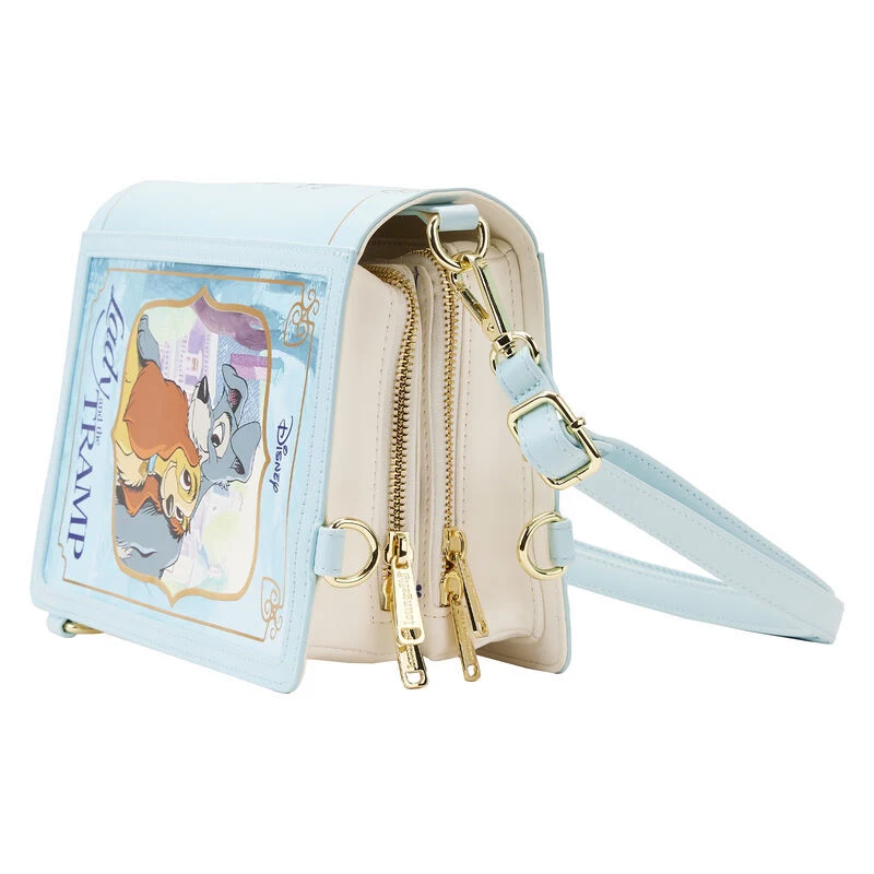 Loungefly Disney Lady and the Tramp - Book Convertible Crossbody Bag