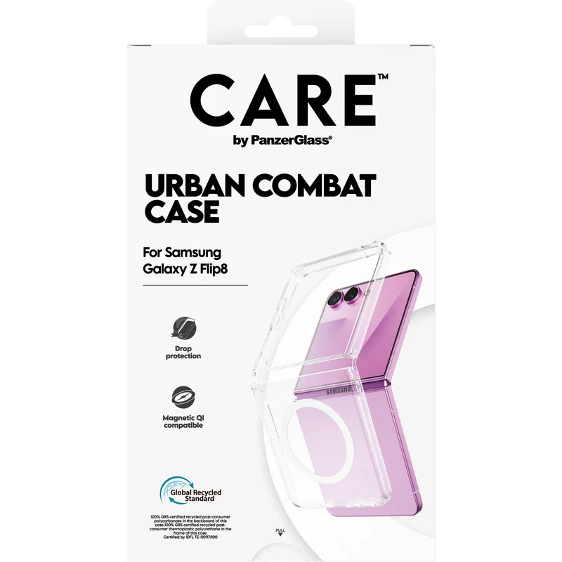 CARE by PanzerGlass Urban Combat Case for Galaxy Z Flip8/Flip7 (Clear)