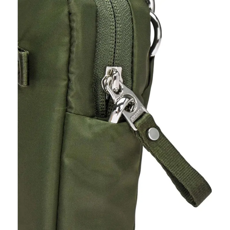 Pacsafe W Anti-Theft RFID Blocking Slashguard 3-in-1 Sling Bag Olive