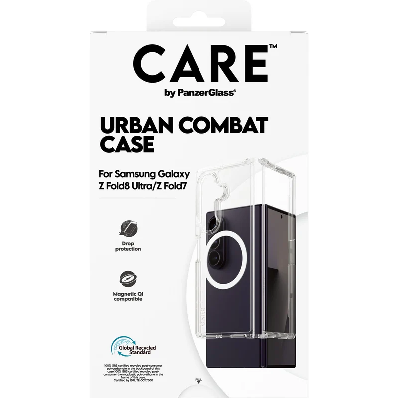 CARE by PanzerGlass Urban Combat Case for Galaxy Z Fold8 Ultra/Fold7 (Clear)