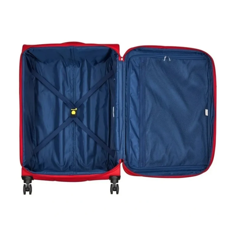 Delsey Brochant 3 Large 78cm Expandable Travel Luggage Suitcase TSA Lock Red