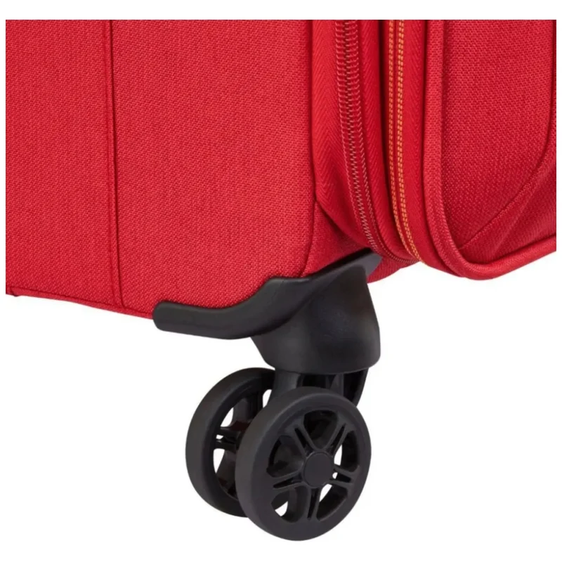 Delsey Brochant 3 Large 78cm Expandable Travel Luggage Suitcase TSA Lock Red