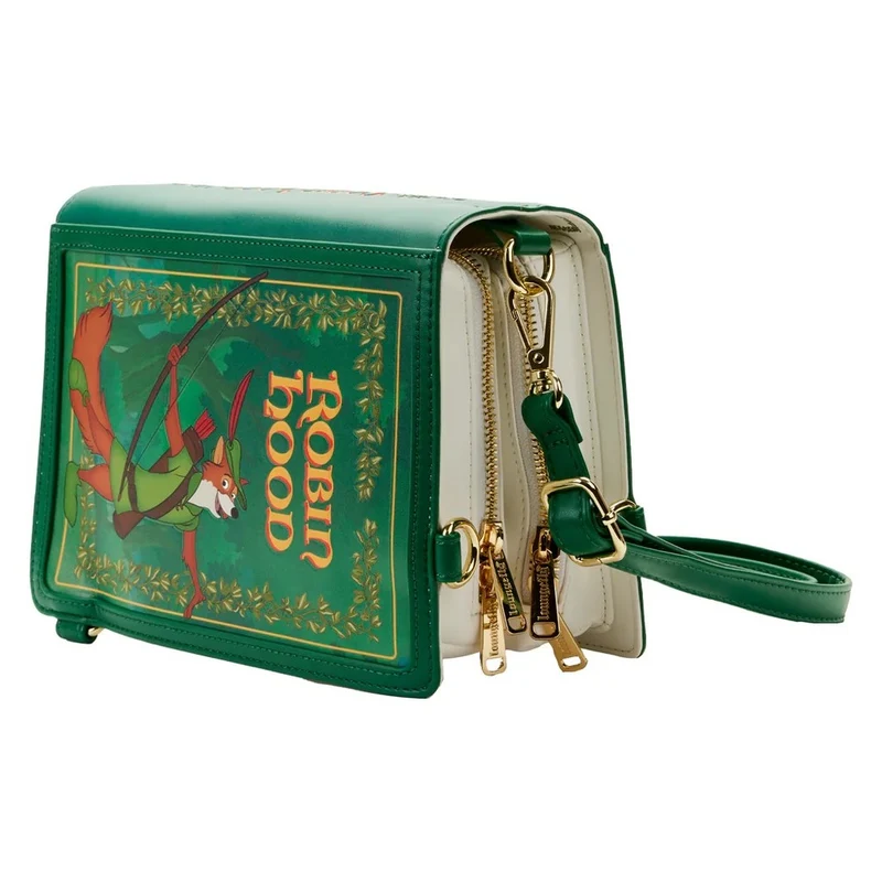 Loungefly Disney Robin Hood - Classic Book Convertible Crossbody Bag