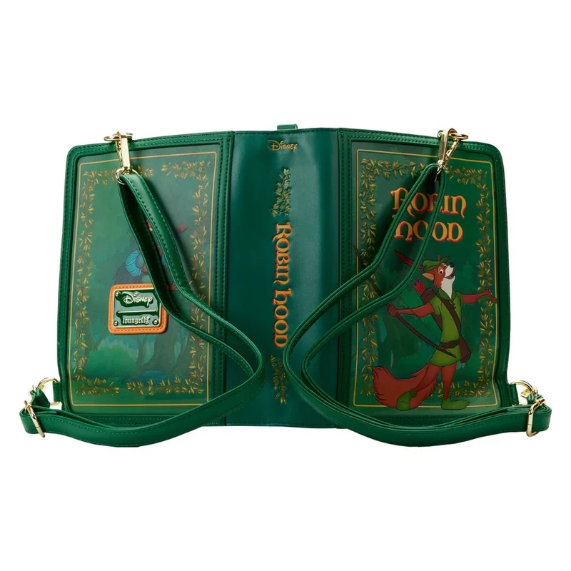 Loungefly Disney Robin Hood - Classic Book Convertible Crossbody Bag