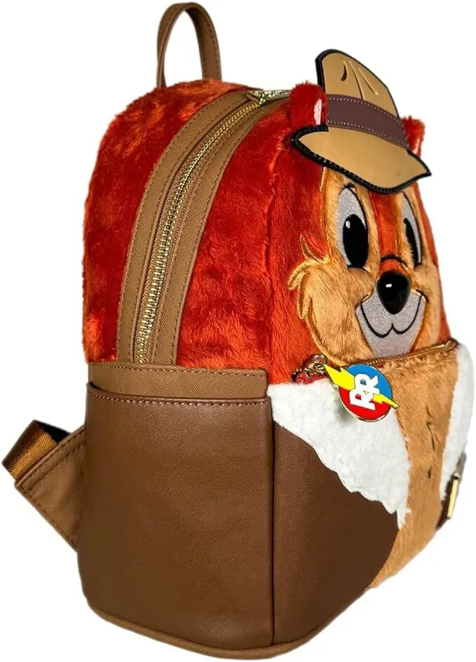 Loungefly Chip 'n' Dale - Rescue Rangers - Faux Fur Chip US Exclusive Mini Backpack