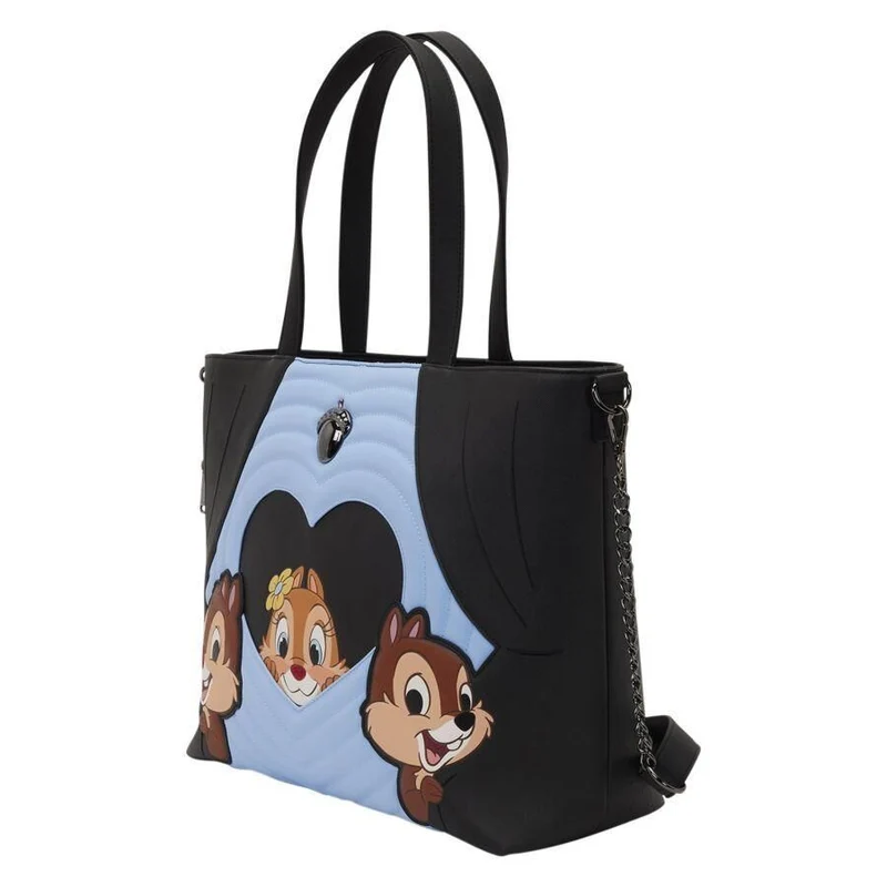 Loungefly Disney Chip 'n' Dale - Two Chips and A Miss Tote Bag with Coin Bag