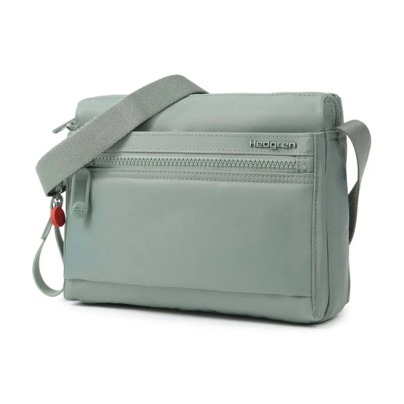 Hedgren Eye Neo RFID Pocket Recycled Water Repellent Crossbody Bag Green Milieu