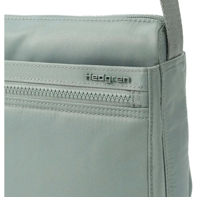 Hedgren Eye Neo RFID Pocket Recycled Water Repellent Crossbody Bag Green Milieu