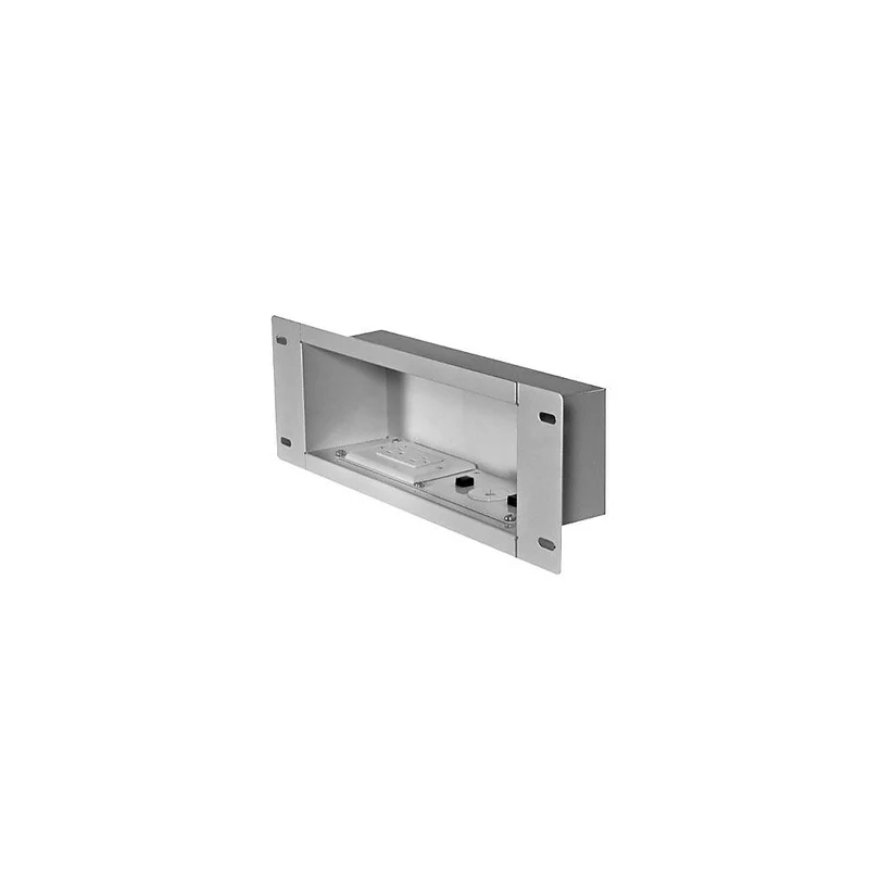 Peerless-AV Boîte accessoires murale de gestion de câbles et de stockage alimentation encastrée IBA3AC, blanc