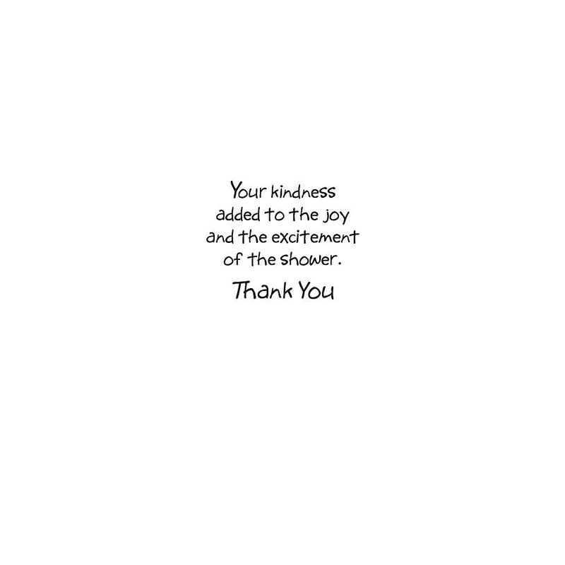 Thank You Cards, Thanks For Your Gift For Baby Shower Gift, 48 Notelet Cards