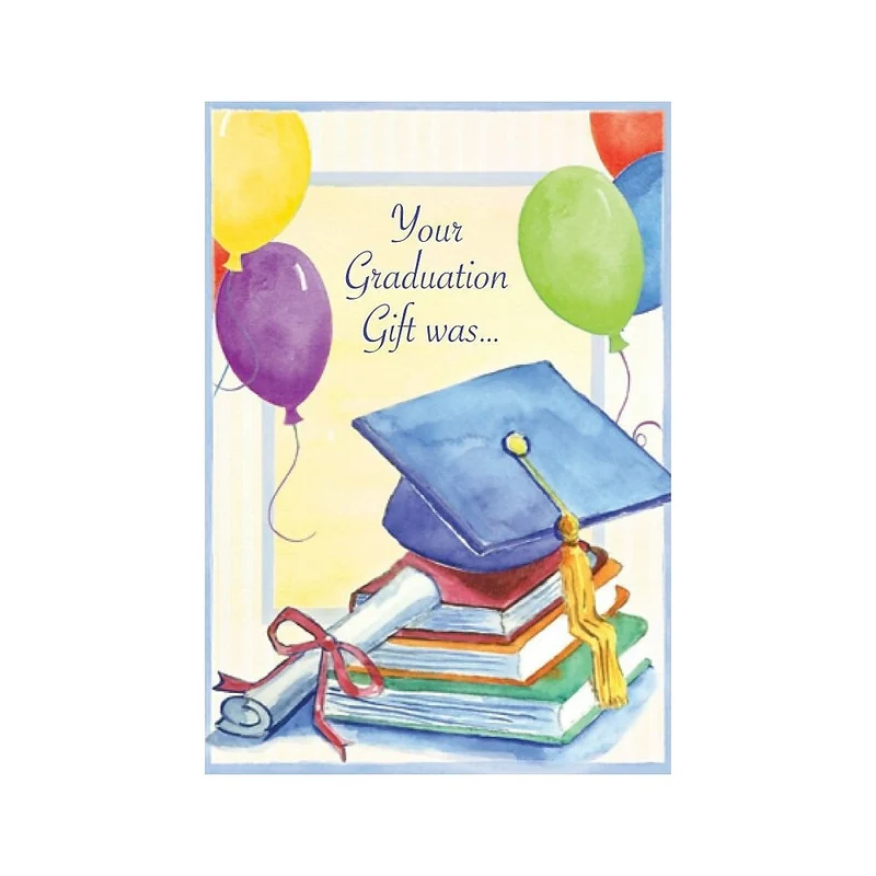 Cartes de remerciement, Your Graduation Gift Was..., 12/paquet