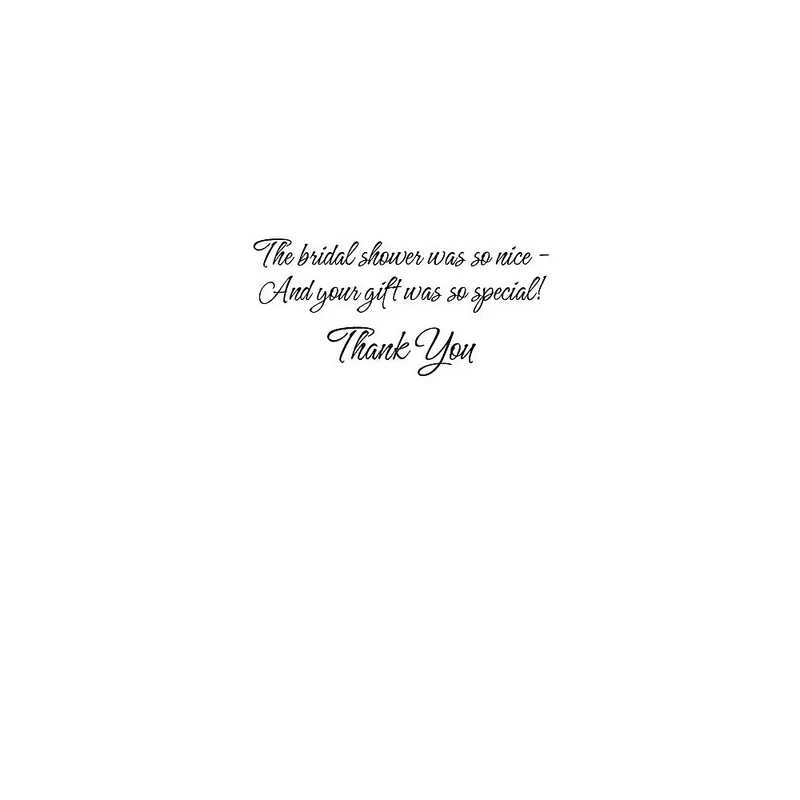 Cartes de remerciement, Thank You For Your Shower Gift, 12/paquet