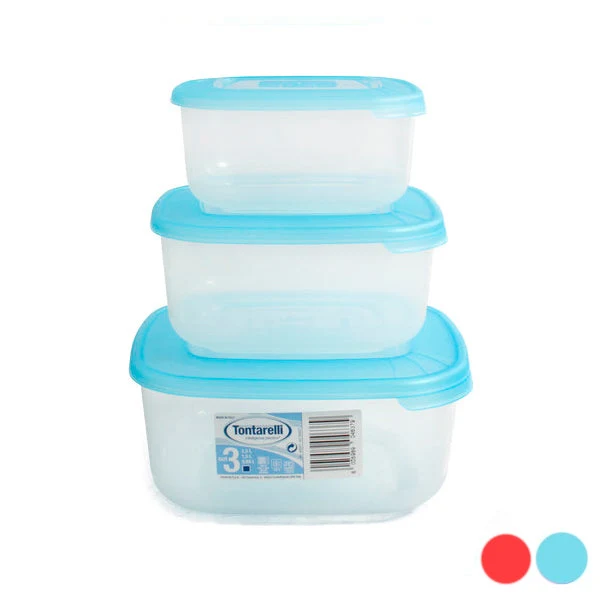 Set of 3 lunch boxes Tontarelli (1 - 1,5 - 2,5 L)