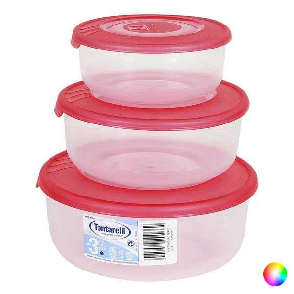 Set of 3 lunch boxes Tontarelli (0,5 - 1 - 2 L)