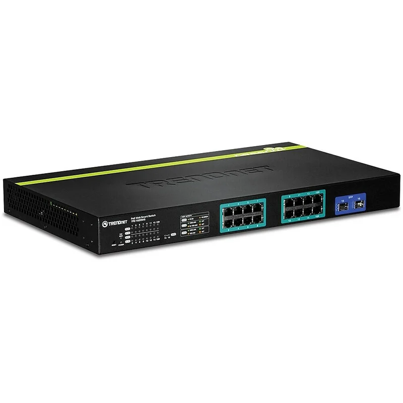 TRENDnet 16-Port Gigabit Web Smart PoEPlus Switch