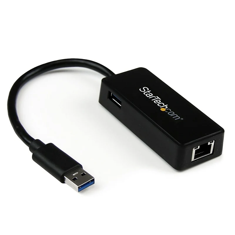 StarTech.com – Adaptateur NIC pour USB 3.0 à Gigabit Ethernet avec port USB, noir