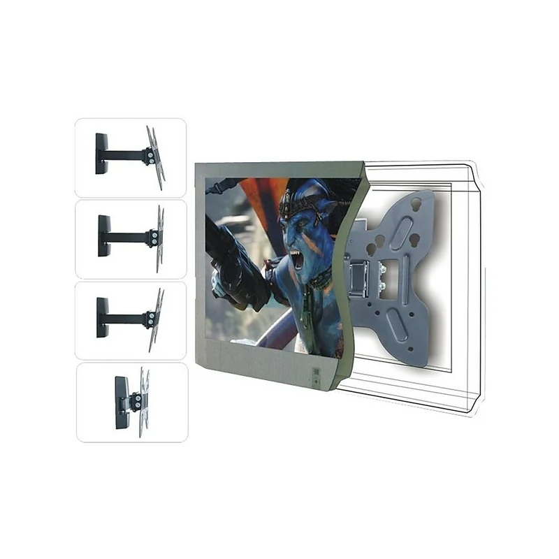 TygerClaw Full Motion Flat-Panel TV Wall Mount, 14" - 40", (LCD5305BLK)