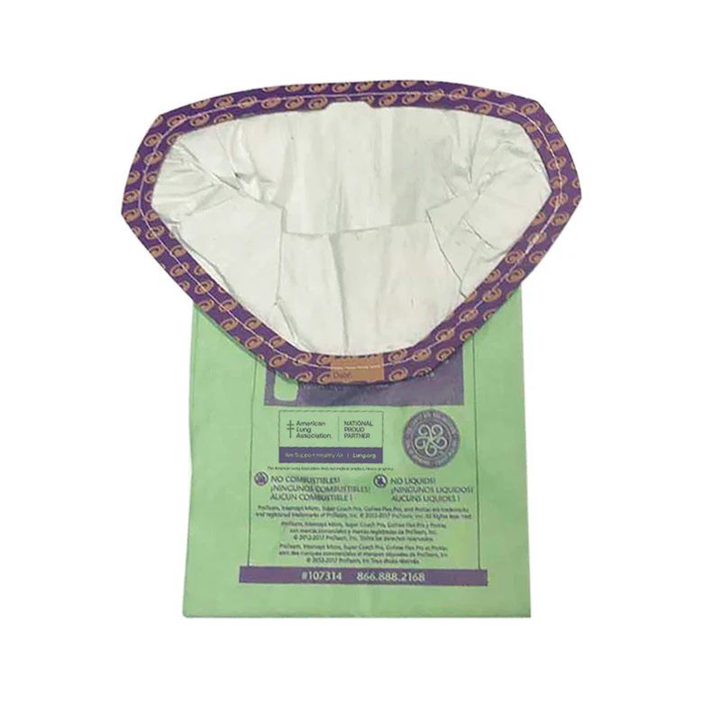 ProTeam - Sac filtrant Intercept Micro à col ouvert pour aspirateurs triangulaires, 6 qt, paquet de 10