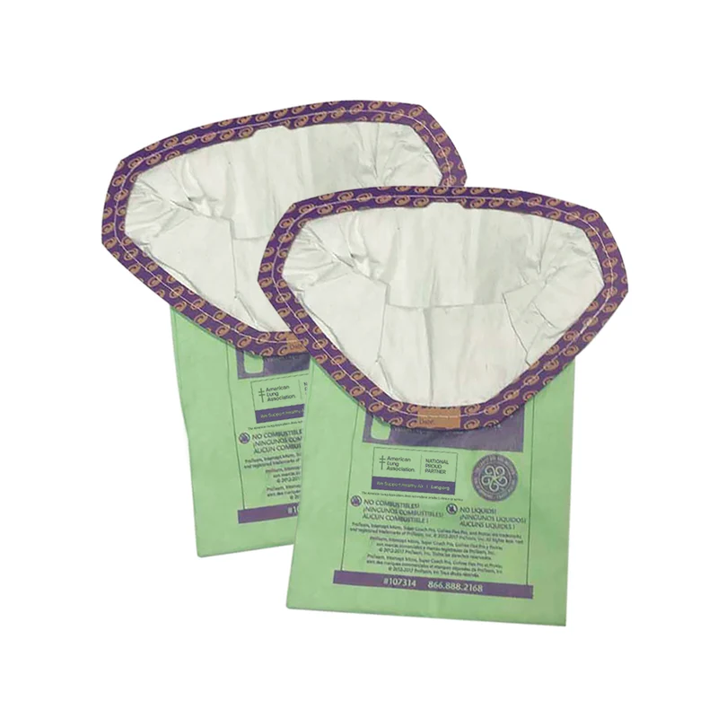 ProTeam - Sac filtrant Intercept Micro à col ouvert pour aspirateurs triangulaires, 6 qt, paquet de 10