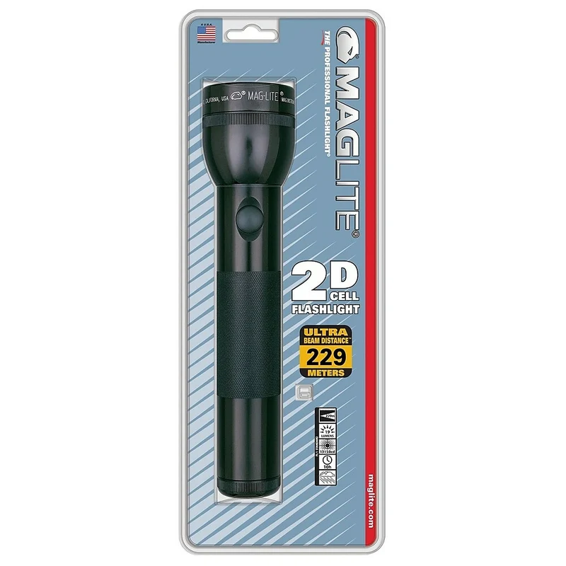 Maglite - Lampe de poche 2D à cellule, noir (S2D016)