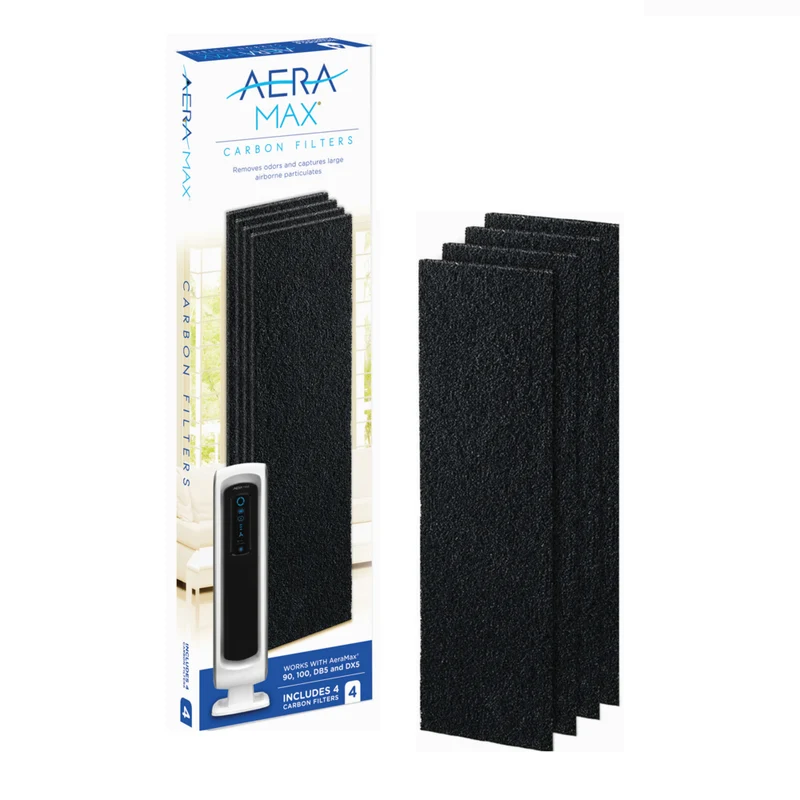 Filtre à charbon actif de rechange/petit/paq. de 4 pour Fellowes AeraMax 90/100/DX5