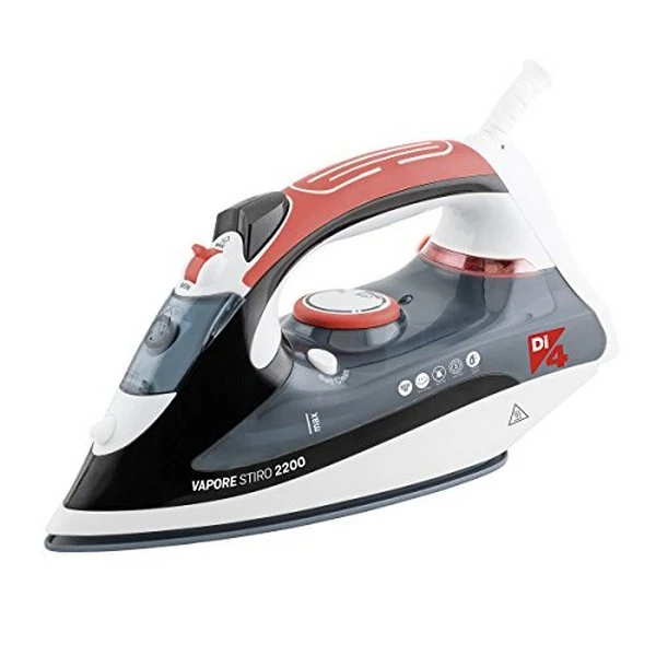 Steam Iron DI4 VAPORE STIRO 280 ml 2200W Black Red