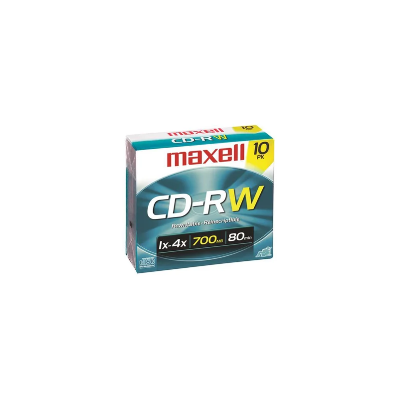 Maxell Rewritable Compact Disks - 700 MB - 10 Pack