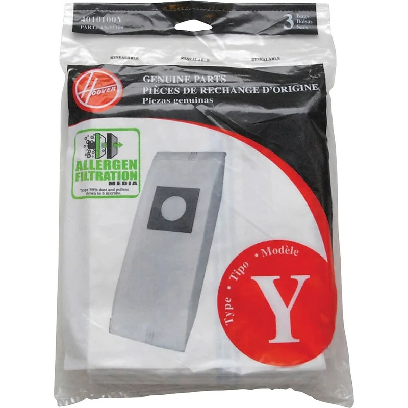 Hoover Type "Y" Allergen Bag, 3 Pack