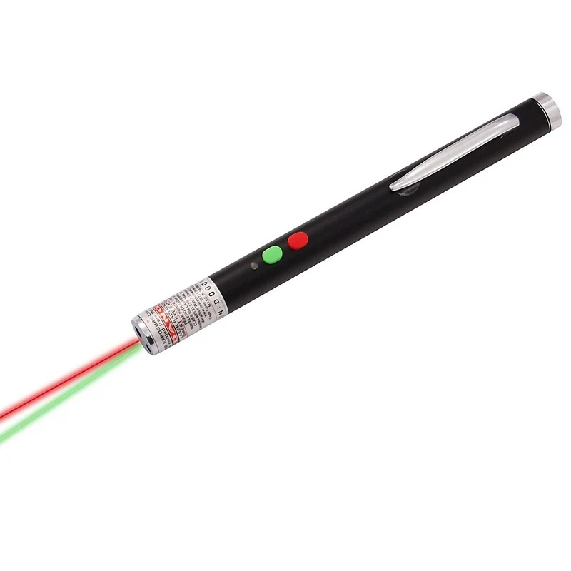 Marathon Laser Pointer, Pen Shaped, Dual Red and Green