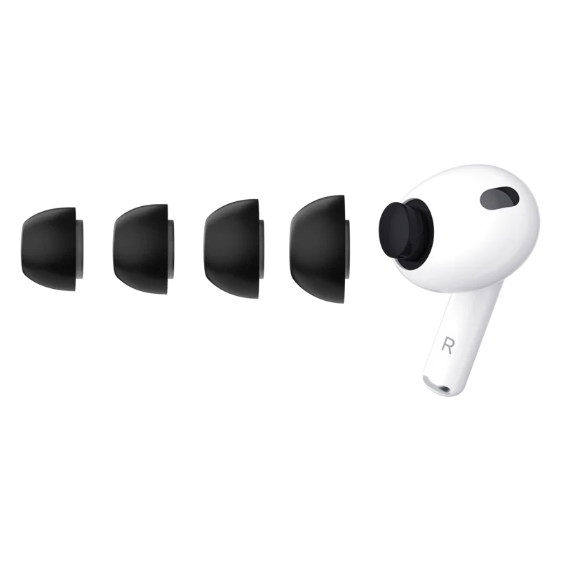 KeyBudz - Embouts en mousse à mémoire de forme HyperFoam Comfort Series pour AirPods Pro (3e génération) - Noir