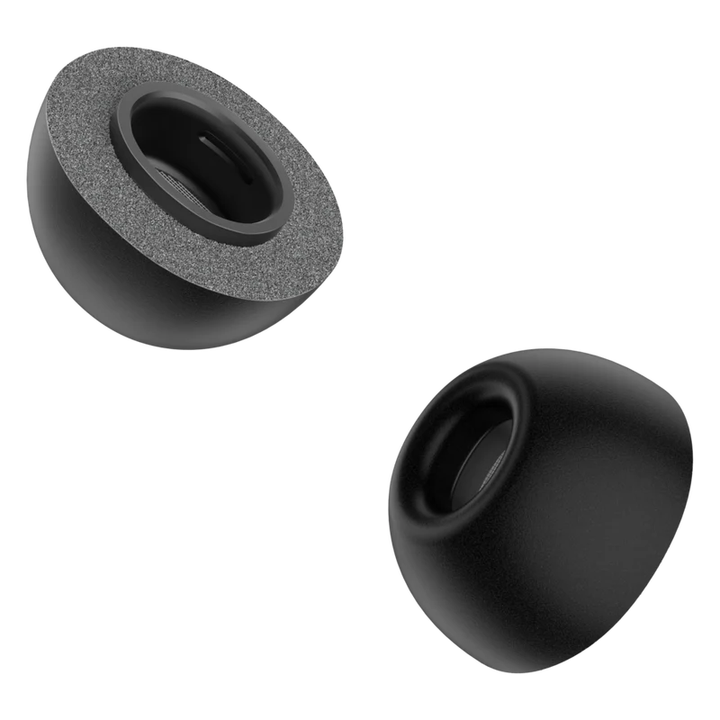 KeyBudz - Embouts en mousse à mémoire de forme HyperFoam Comfort Series pour AirPods Pro (3e génération) - Noir