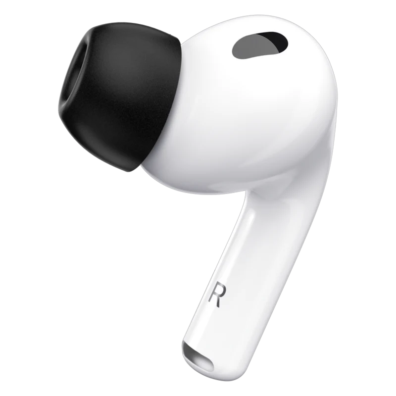 KeyBudz - Embouts en mousse à mémoire de forme HyperFoam Comfort Series pour AirPods Pro (3e génération) - Noir