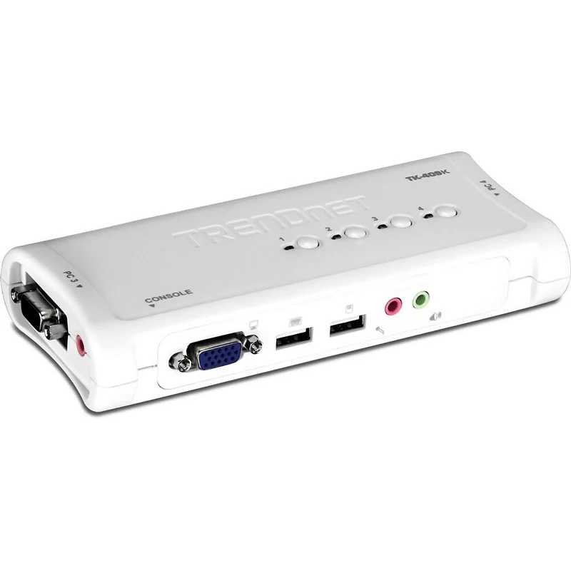 TRENDnet – Trousse de commutateur KVM à 4 ports USB avec audio