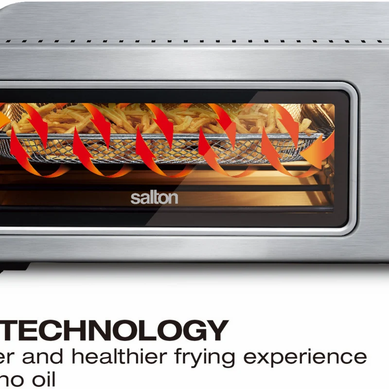 Salton Pizzadesso Professional Air Fryer Pizza Oven with Peel - Stainless Steel