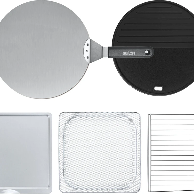 Salton Pizzadesso Professional Air Fryer Pizza Oven with Peel - Stainless Steel